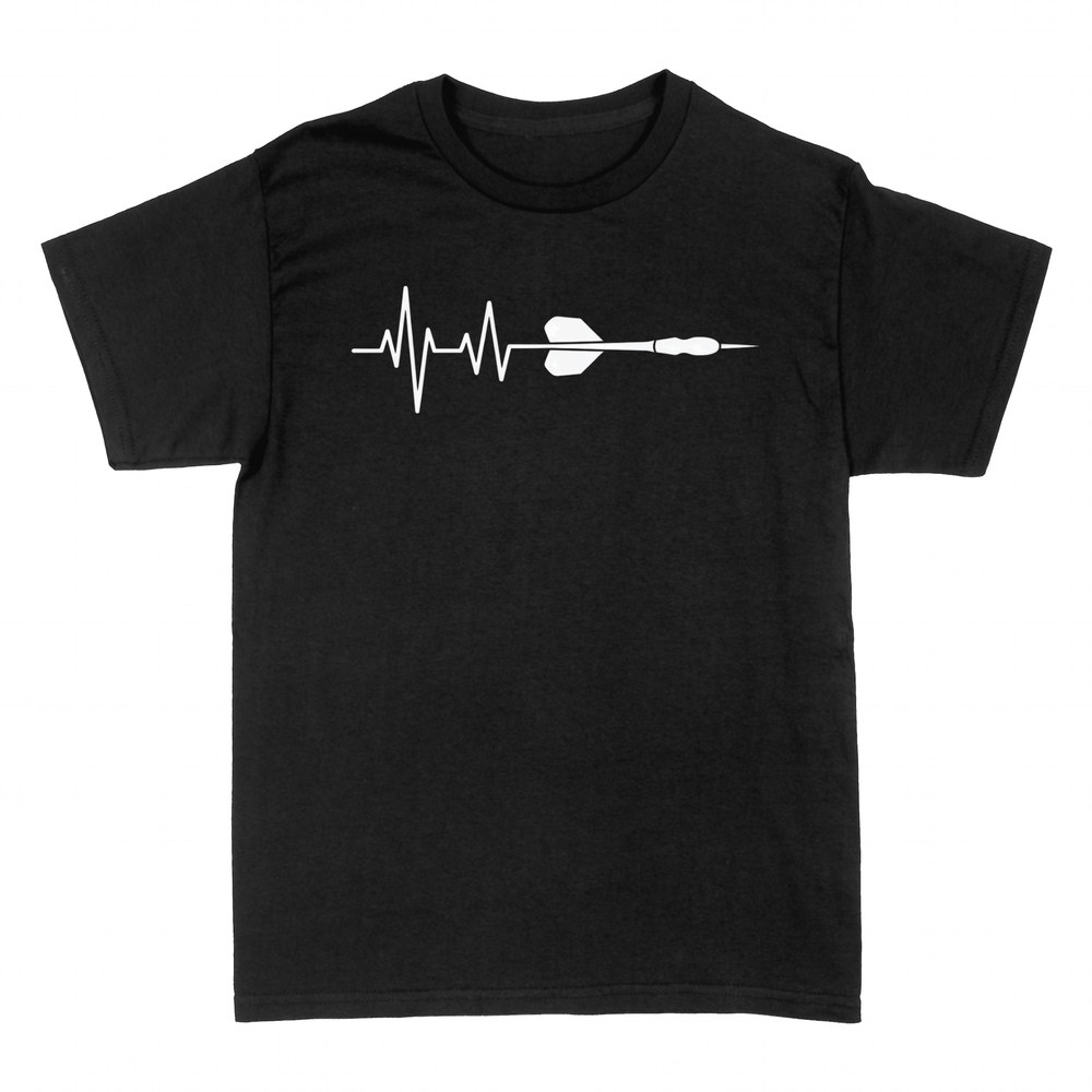 T-shirts: Herzschlag Dartpfeil mit EKG-Linie