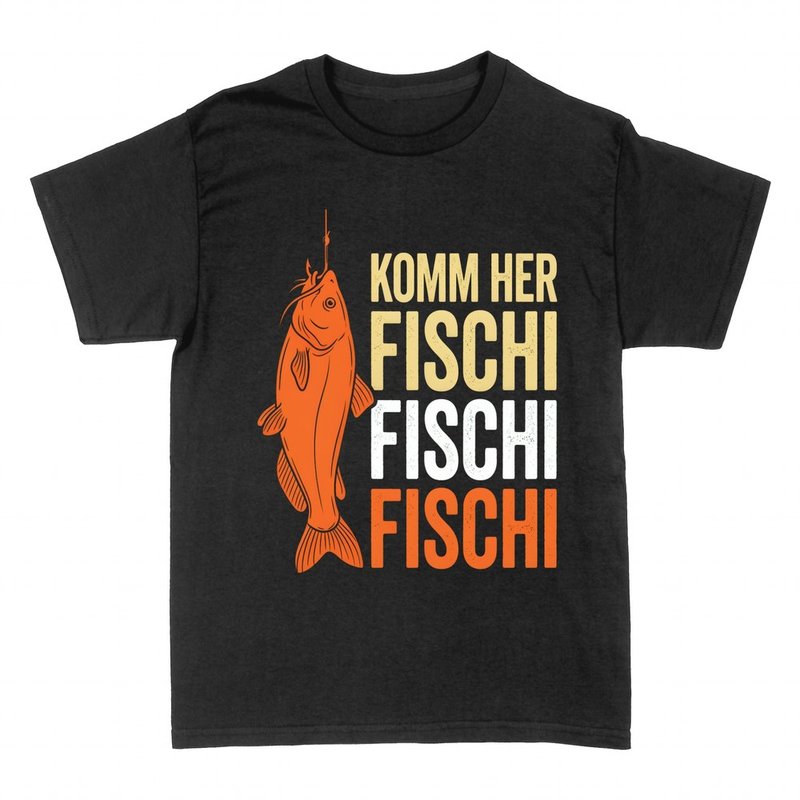 T-shirts: Komm her Fischi - lustiger Angler Spruch