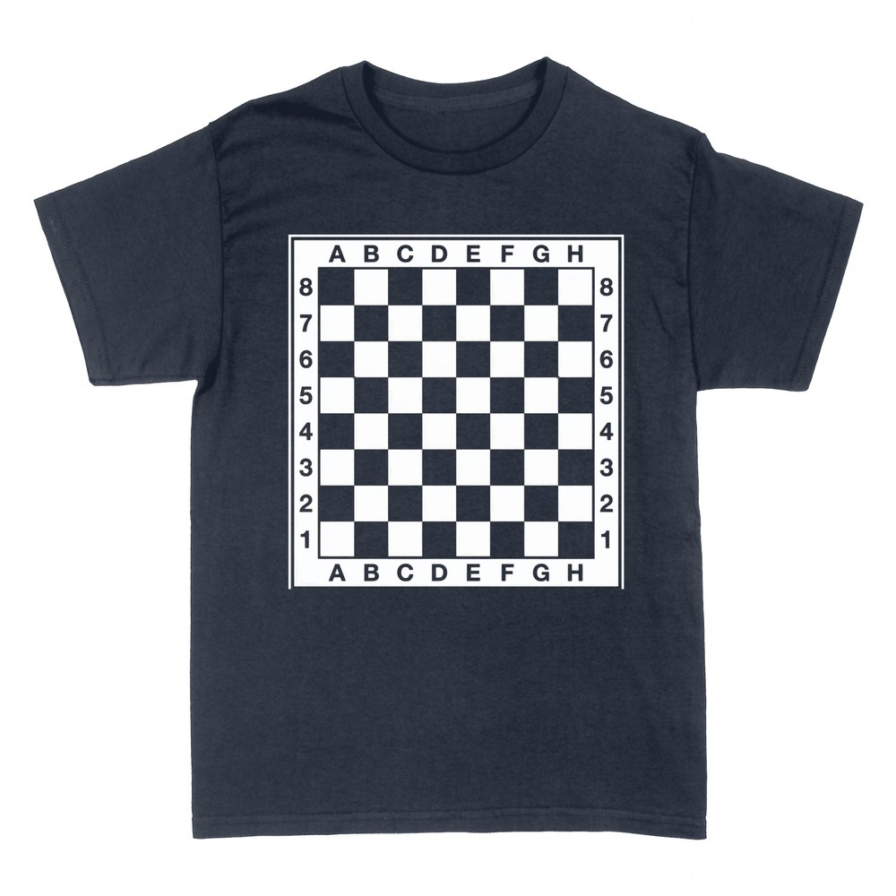T-shirts: Schachbrett mit Koordinaten
