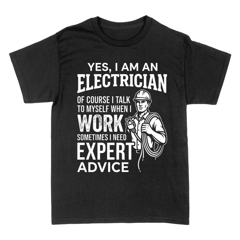 T-shirts: Elektriker spricht mit sich selbst