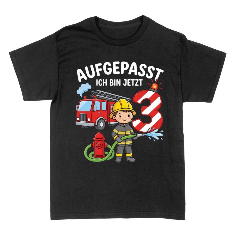 T-shirts: Feuerwehr Aufgepasst ich bin jetzt 3