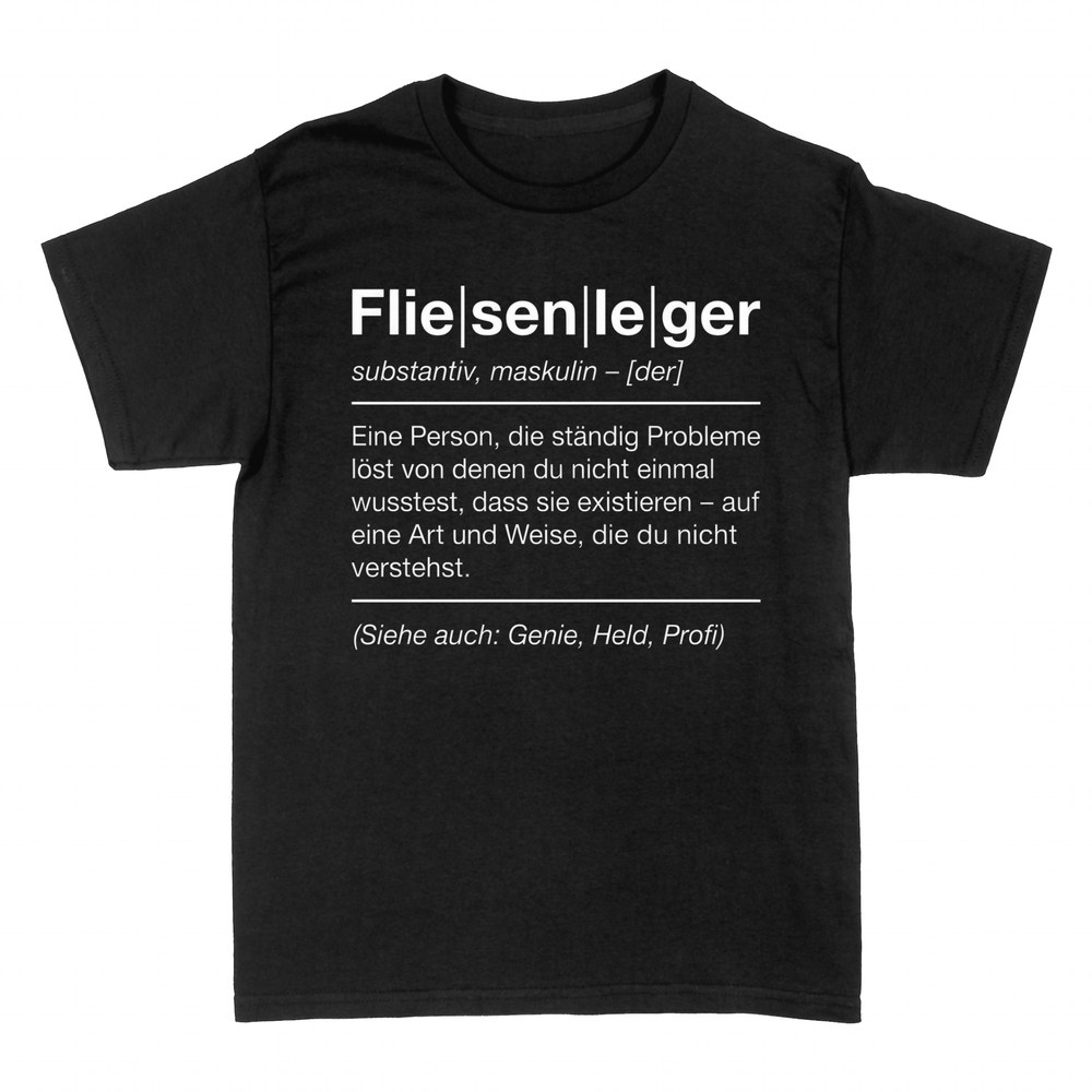 T-shirts: Fliesenleger Definition W&ouml;rterbuch