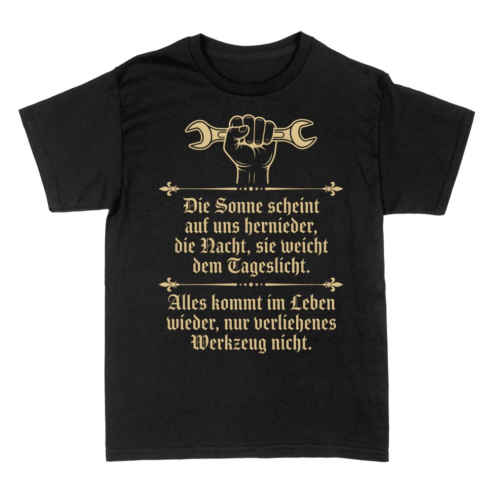 T-shirts: Verliehenes Werkzeug kommt nicht zur&uuml;ck