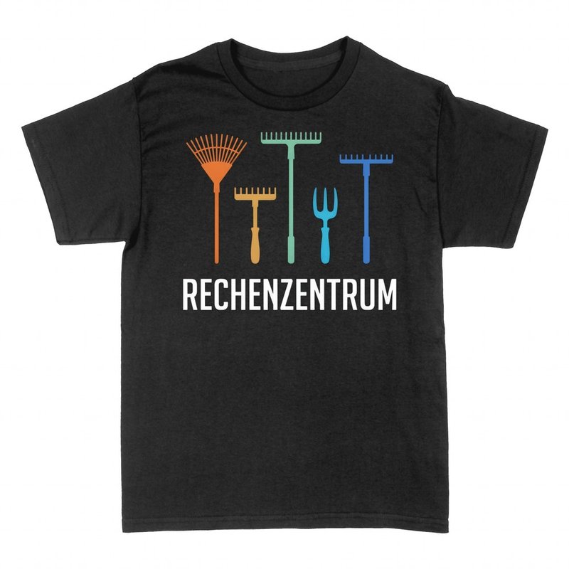 T-shirts: Rechenzentrum Gartenrechen Wortspiel