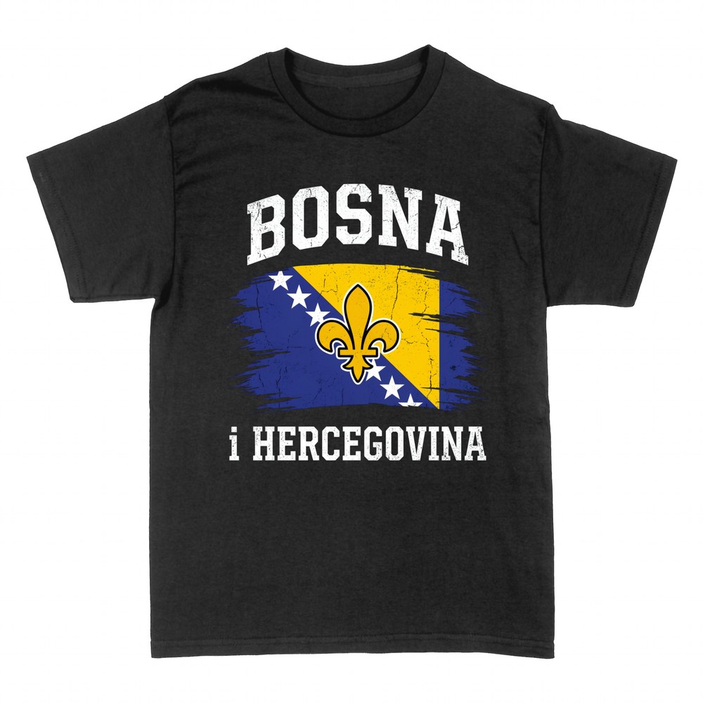 T-shirts: Bosnien und Herzegowina Flagge mit Lilie