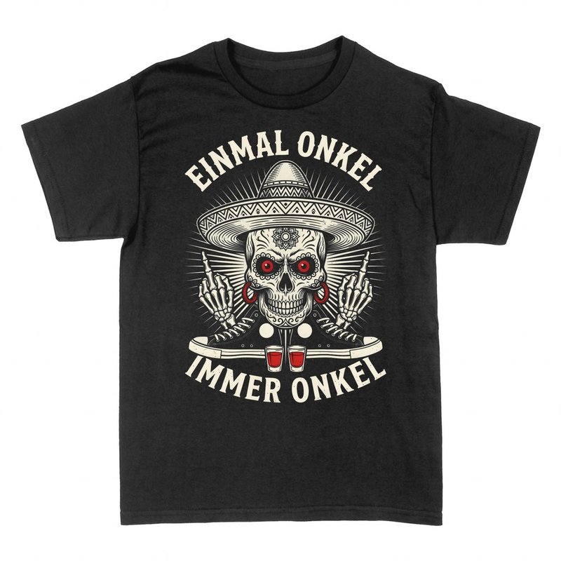 T-shirts: Einmal Onkel immer Onkel Sugar Skull mit