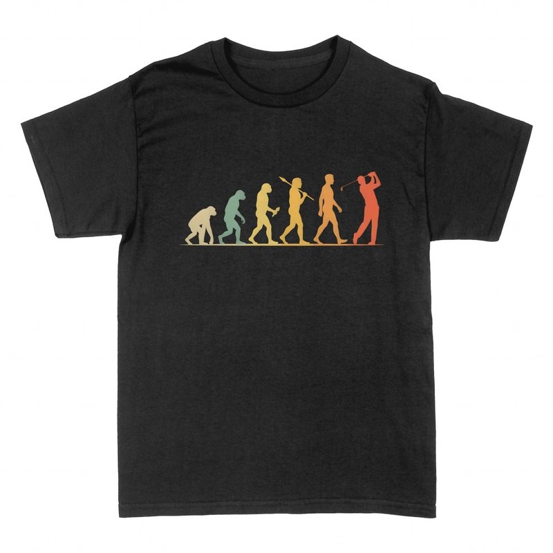 T-shirts: Golf-Evolution mit Retro-Silhouetten