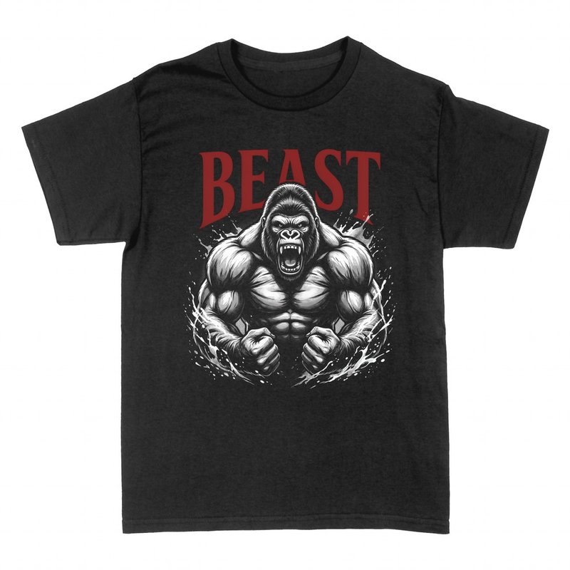 T-shirts: Muskul&ouml;ser Gorilla Beast Tiermodus