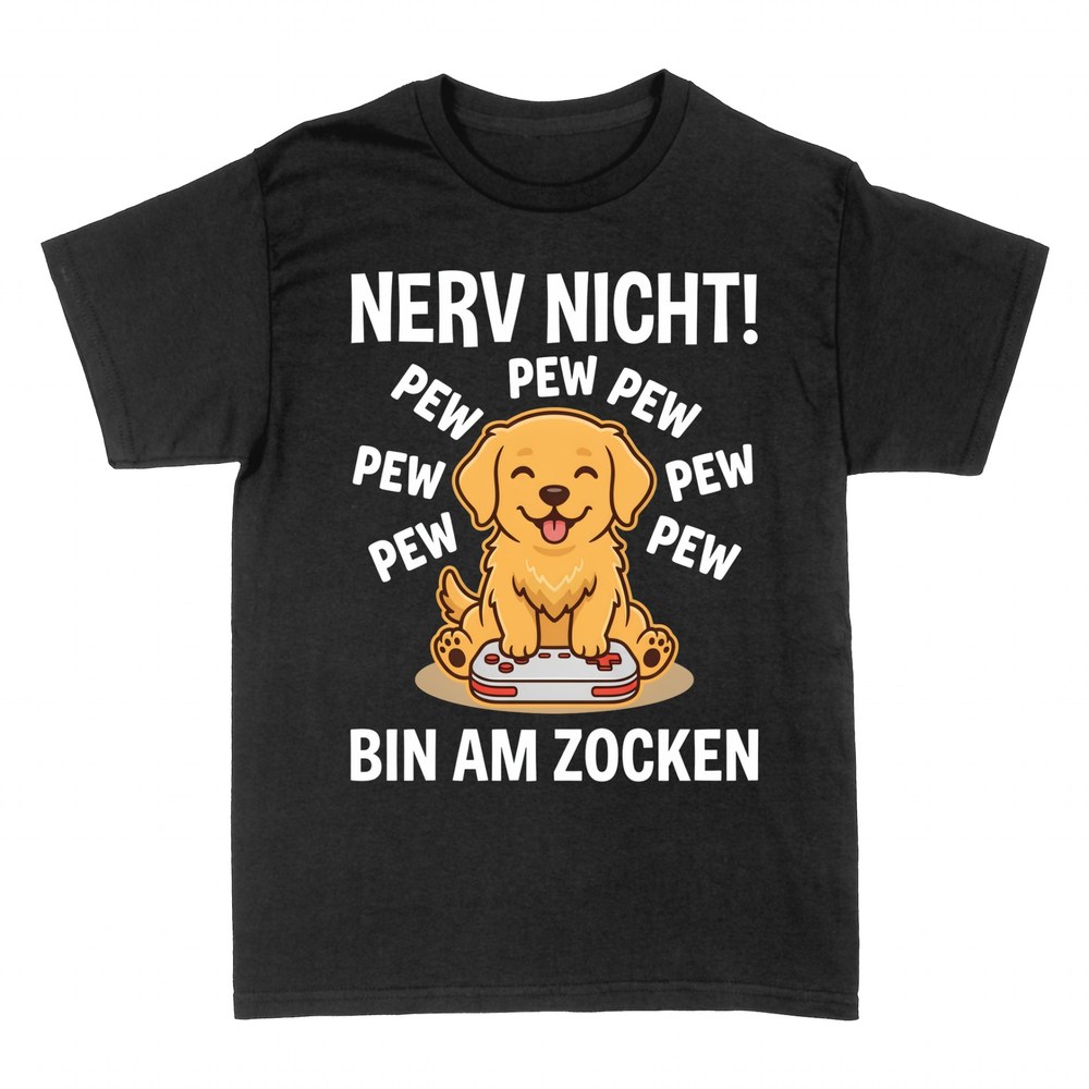 T-shirts: Nerv nicht, bin am Zocken - Golden Retriever