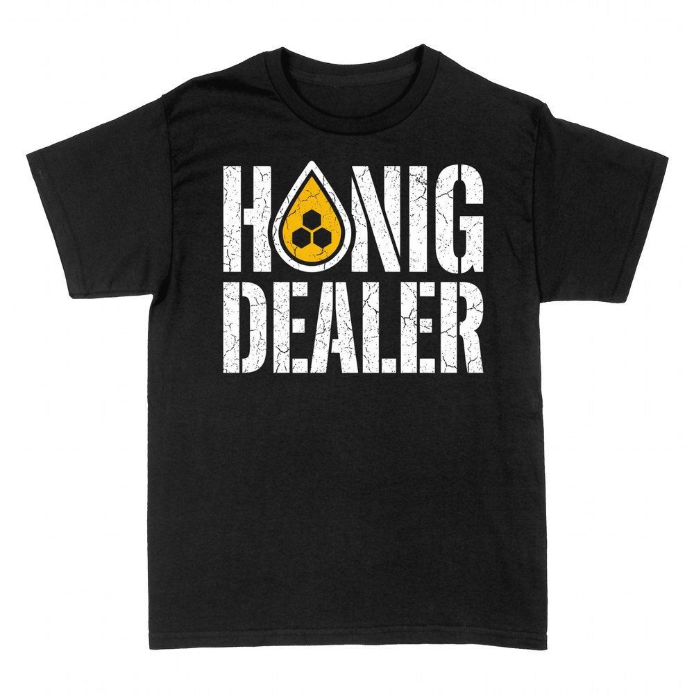 T-shirts: Honig Dealer mit Honigtropfen und Wabe