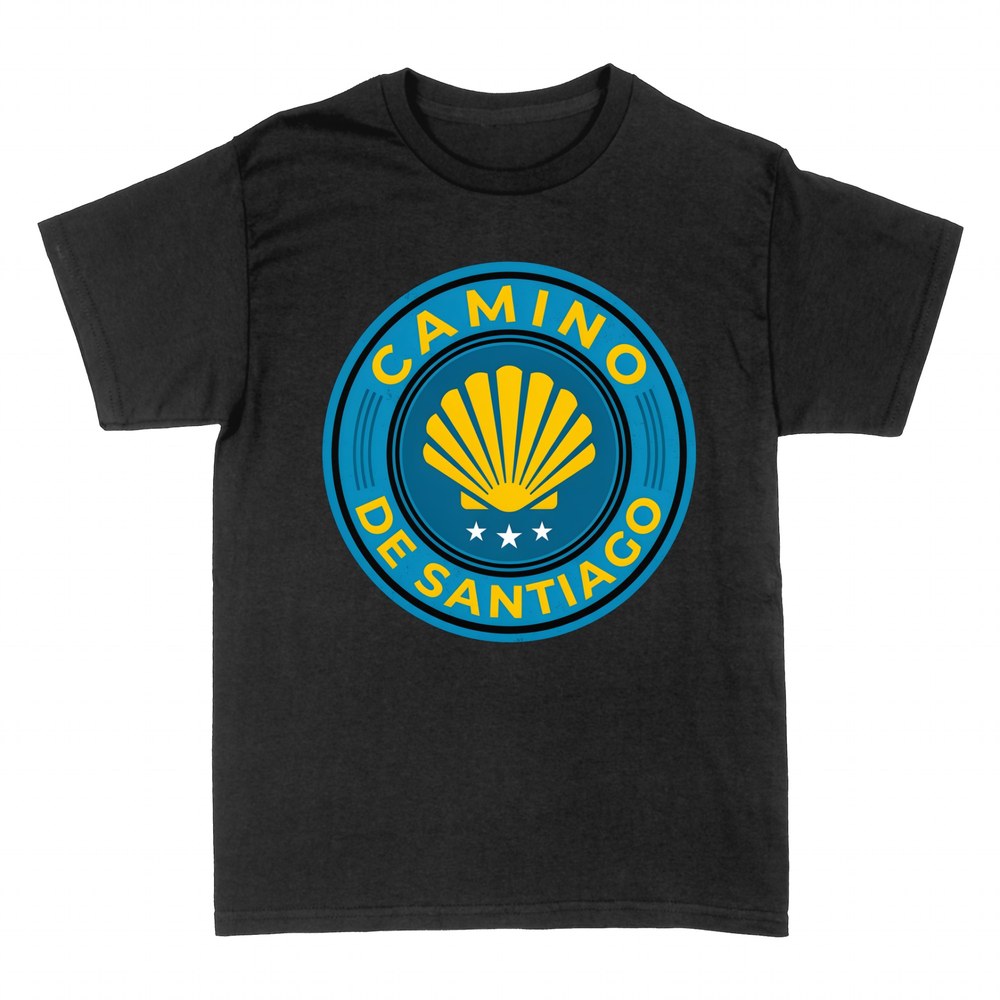 T-shirts: Camino de Santiago Jakobsmuschel rundes Emblem