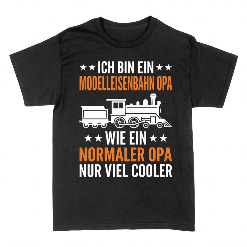 T-shirts: Modelleisenbahn Opa nur viel cooler
