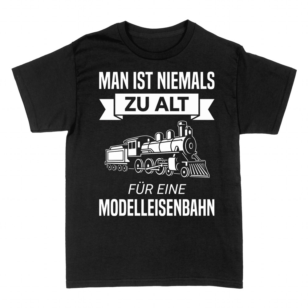 T-shirts: Niemals zu alt f&uuml;r eine Modelleisenbahn