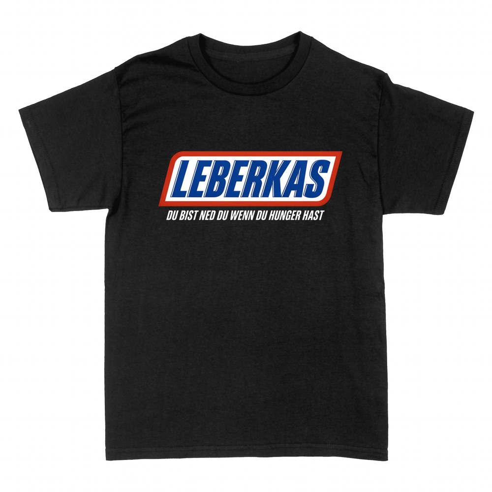 T-shirts: Leberkas Snickers-Parodie bayrisch