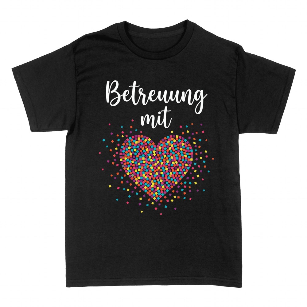 T-shirts: Betreuung mit Herz Mosaik