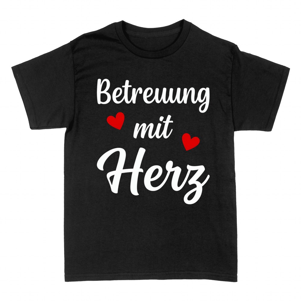 T-shirts: Betreuung mit Herz f&uuml;r Pflegekr&auml;fte