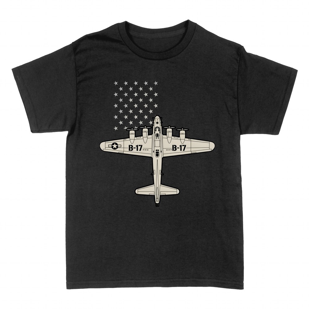 T-shirts: B-17 Bomber mit Sternen