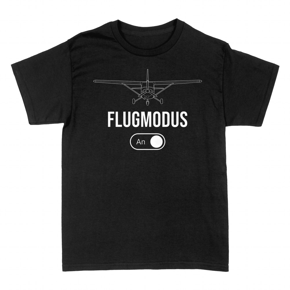 T-shirts: Flugmodus An mit Propellerflugzeug