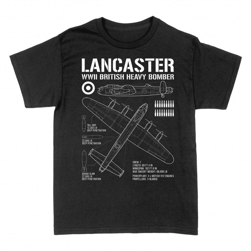 T-shirts: Lancaster Bomber Blaupause