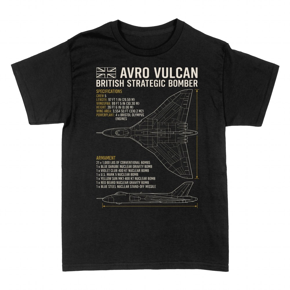 T-shirts: Avro Vulcan Bomber Blaupause