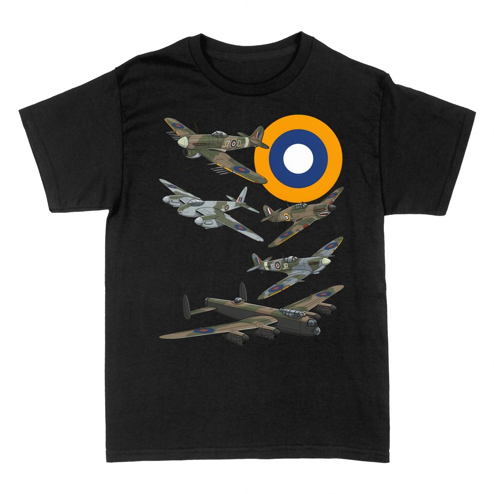T-shirts: Britische Jagdflugzeuge des Zweiten Weltkriegs