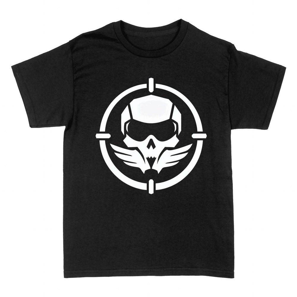 T-shirts: Pilotensch&auml;del mit Fl&uuml;geln im Fadenkreuz