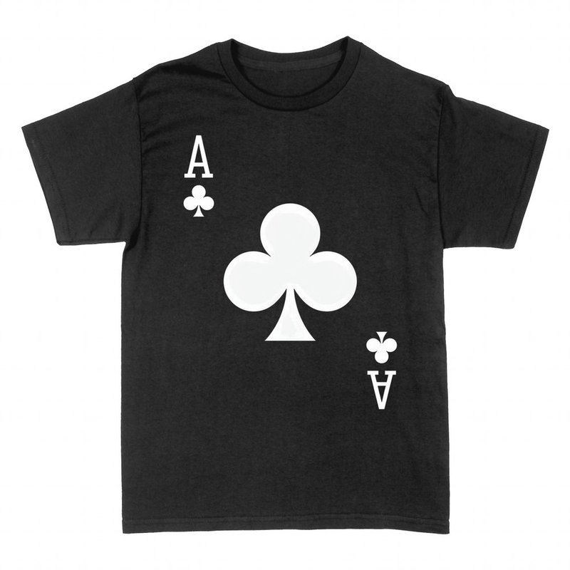 T-shirts: Kreuz-Ass Pokerkarte