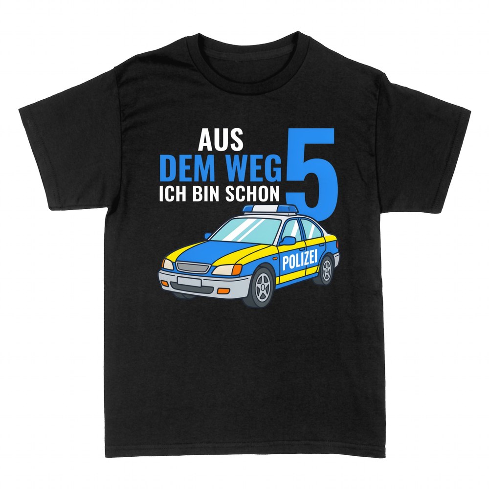 T-shirts: Aus dem Weg ich bin schon 5 Polizeiauto