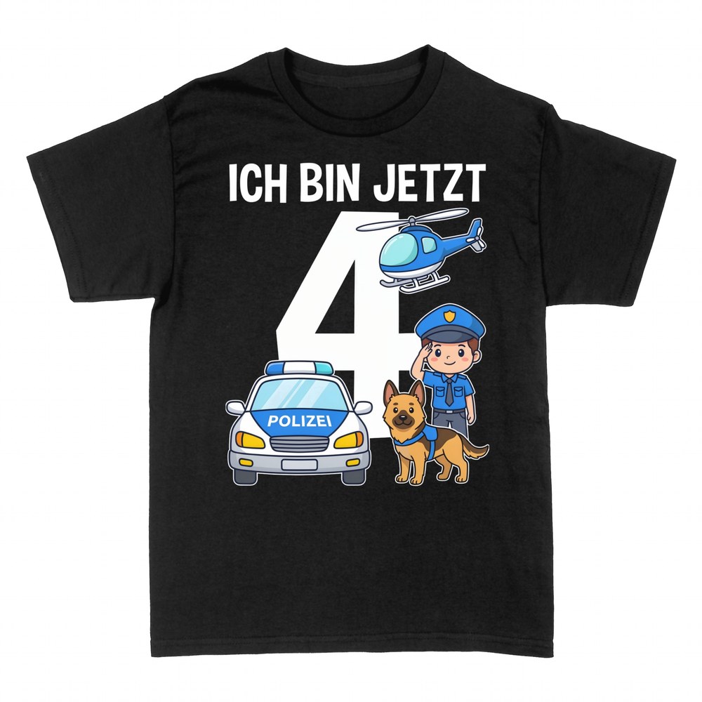 T-shirts: Ich bin jetzt 4 Polizei Geburtstag