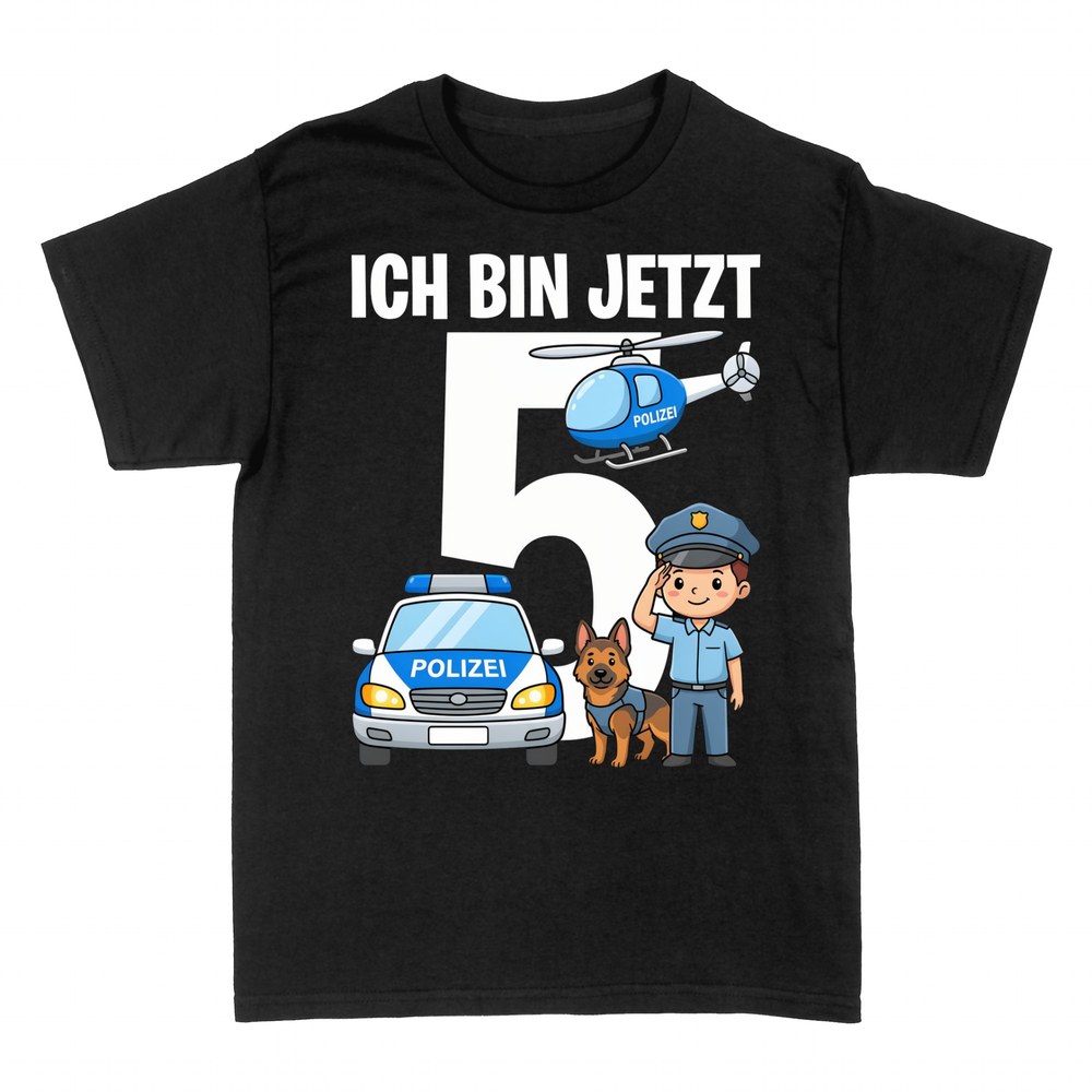 T-shirts: Ich bin jetzt 5 Polizei Geburtstag