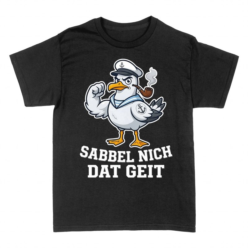 T-shirts: M&ouml;we Kapit&auml;n Sabbel nich dat geit