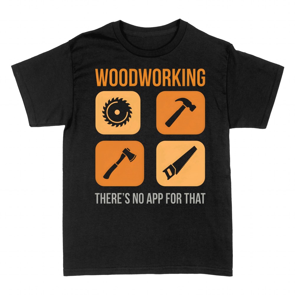 T-shirts: Holzwerker-Werkzeuge als App-Icons