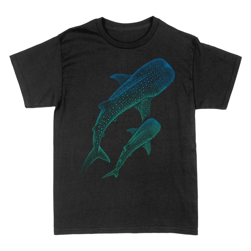 T-shirts: Zwei Walhaie im Pointillismus-Stil
