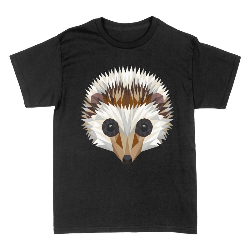 T-shirts: Geometrischer Igel Kopf Low Poly