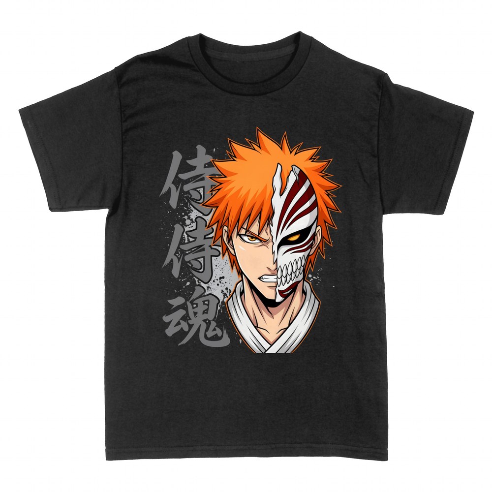 T-shirts: Anime-Krieger mit hohler Halbmaske und