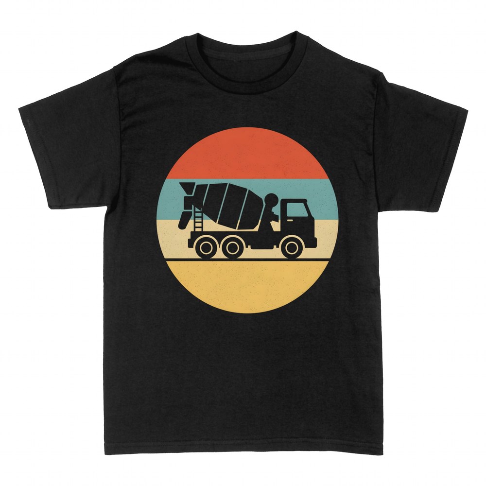 T-shirts: Retro Betonmischer-LKW