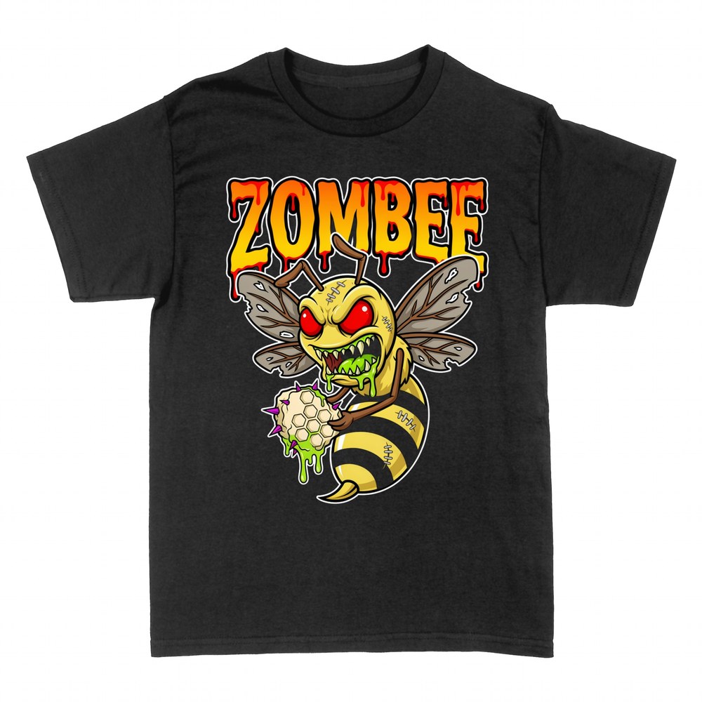 T-shirts: Zombie-Biene ZOMBEE mit roten Augen