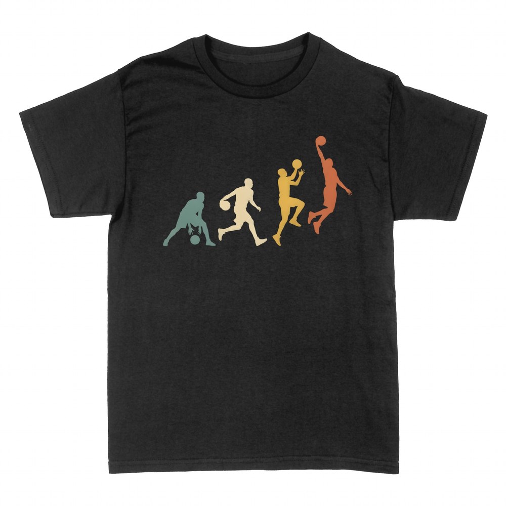 T-shirts: Entwicklung des Basketballspielers Retro