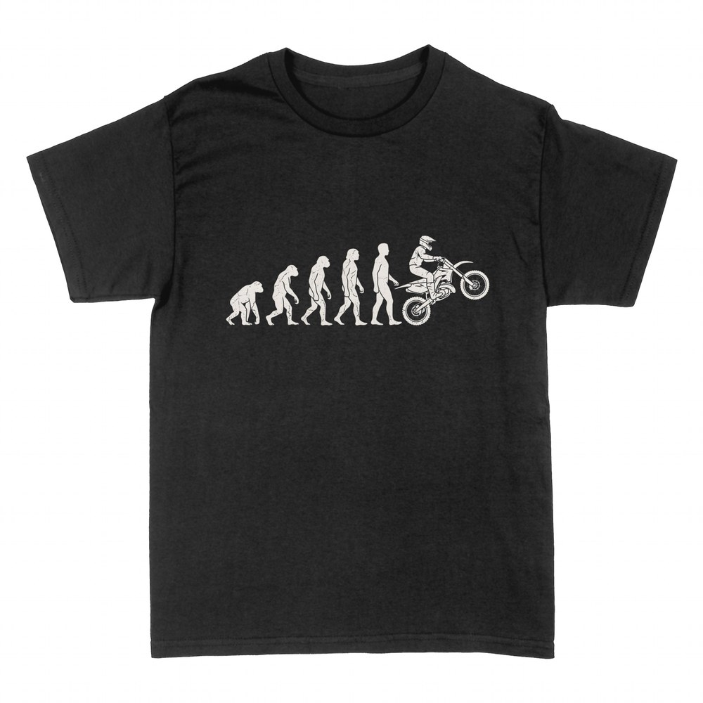 T-shirts: Evolution des Menschen zum Motocross