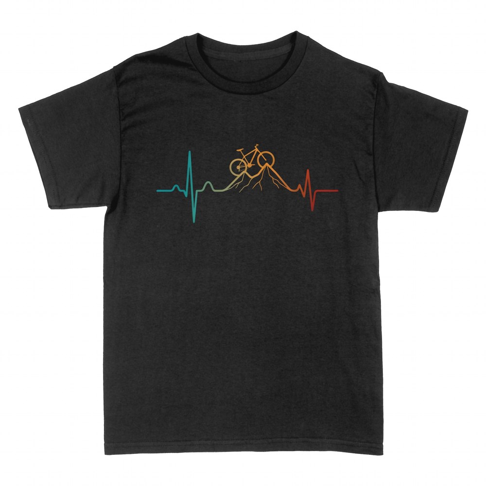 T-shirts: Herzschlag mit Mountainbike auf Gipfeln