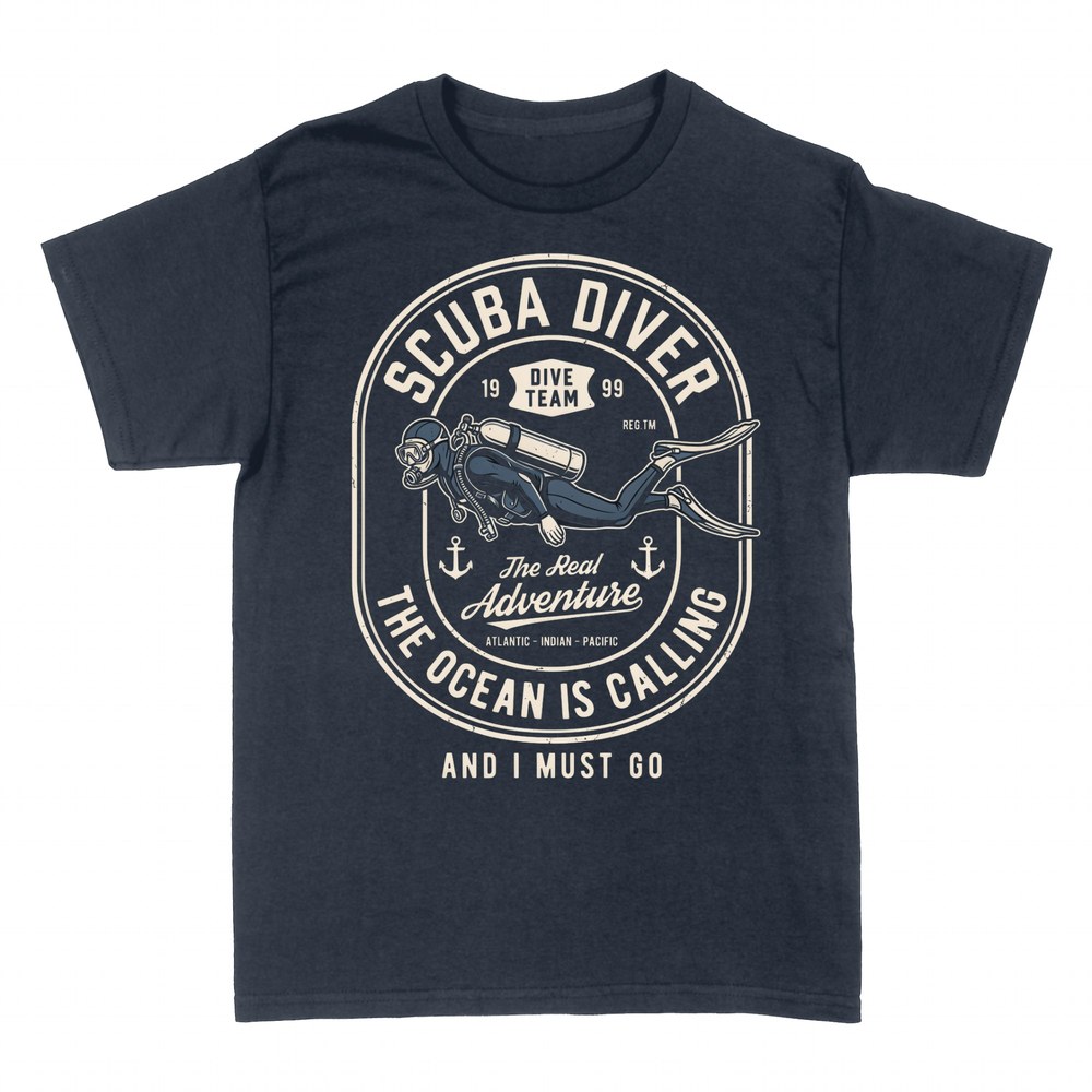 T-shirts: Taucher der Ozean ruft mich