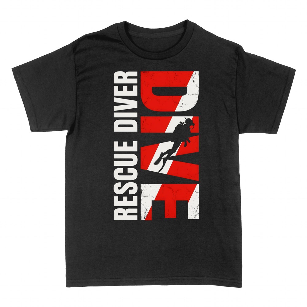 T-shirts: Rescue Diver Tauchen Taucherflagge