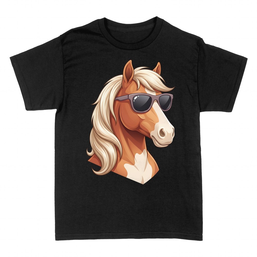T-shirts: Pferd mit Sonnenbrille