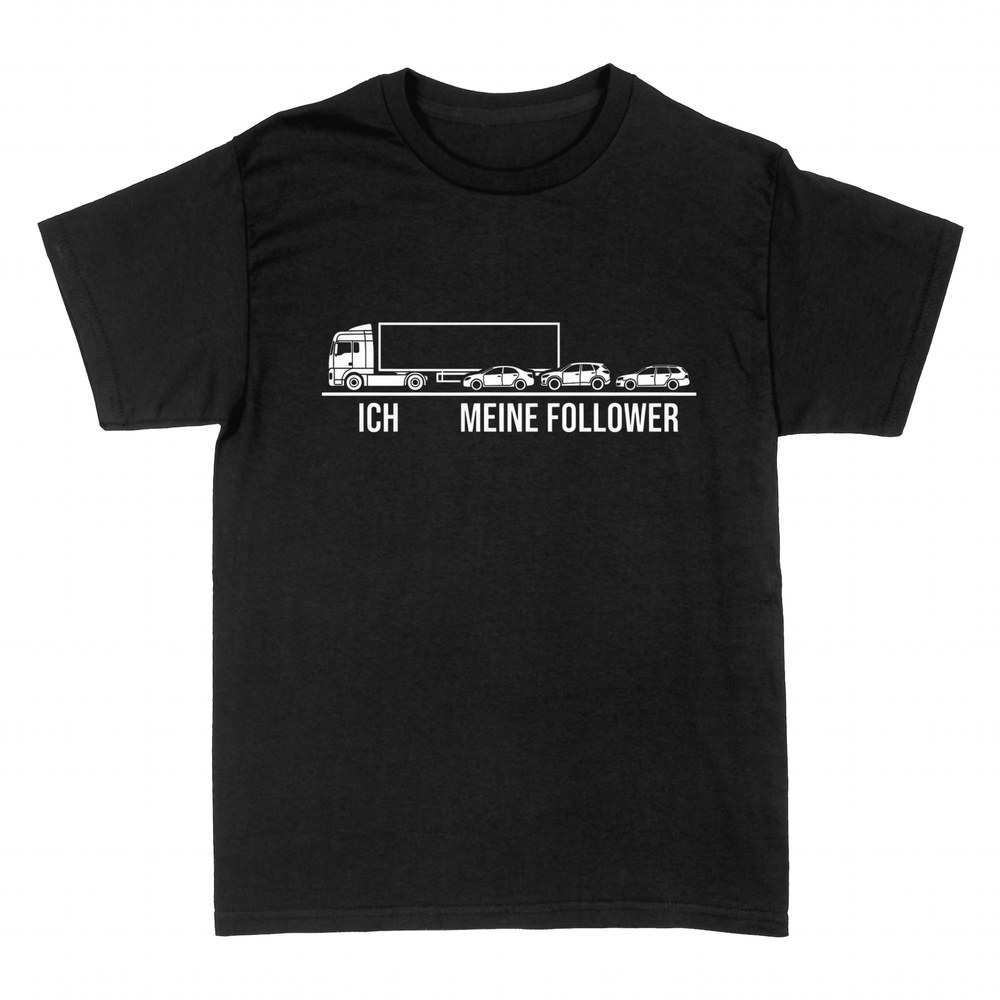 T-shirts: LKW-Schlange - Ich meine Follower