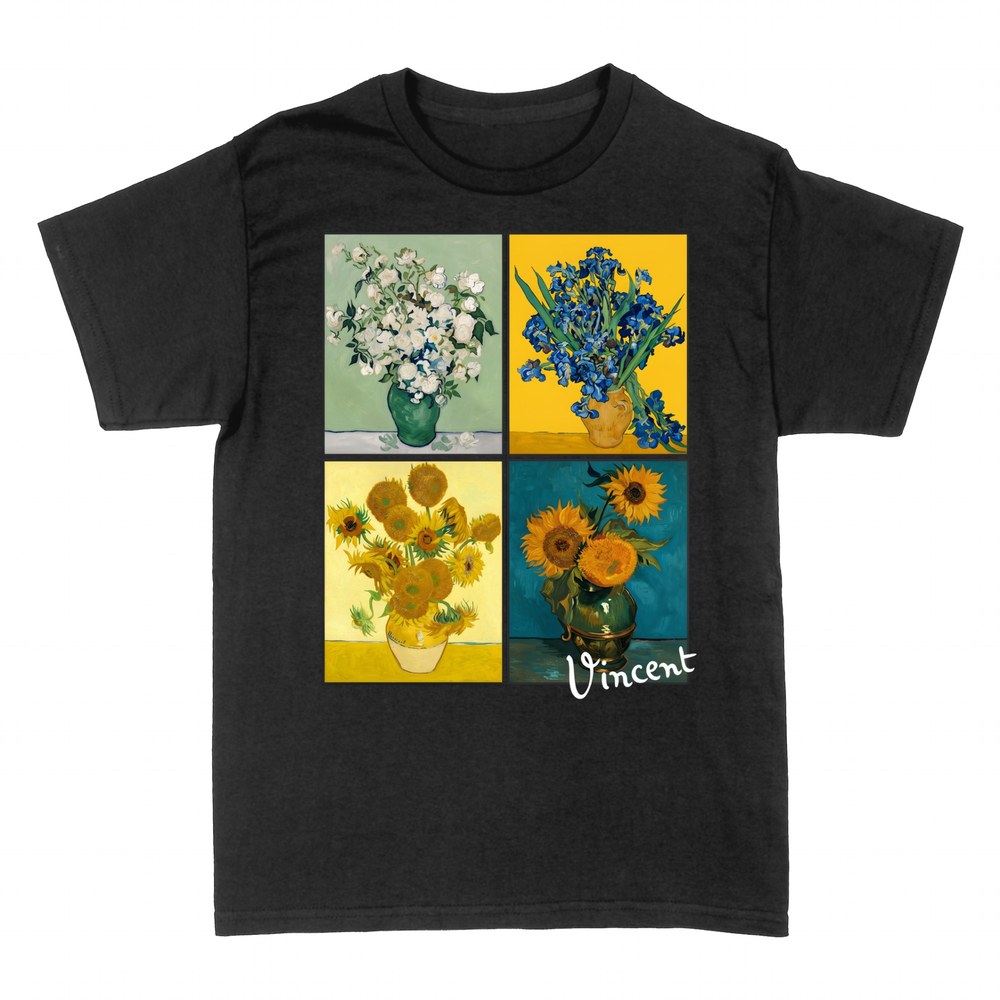 T-shirts: Van Gogh Blumen Collage