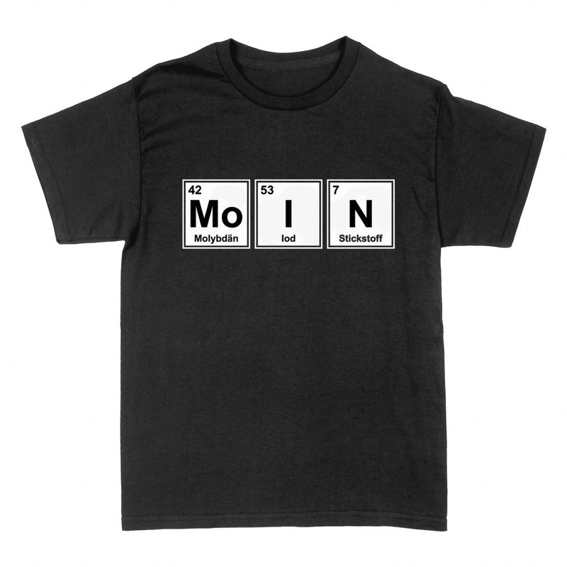 T-shirts: MOIN aus chemischen Elementen Mo Iod N