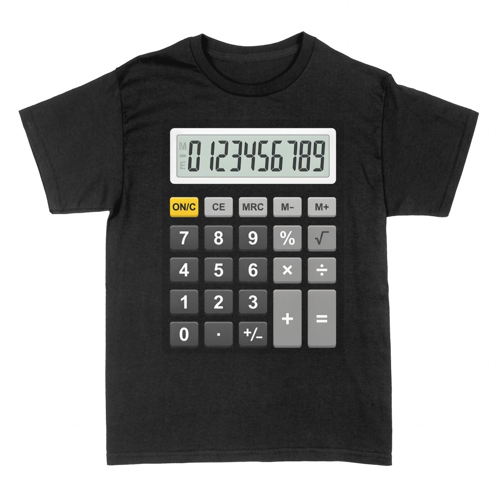 T-shirts: Taschenrechner mit Anzeige 0123456789
