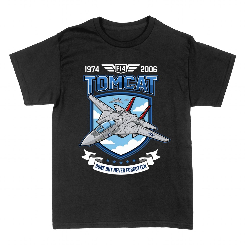 T-shirts: F-14 Tomcat Kampfjet mit Wappen