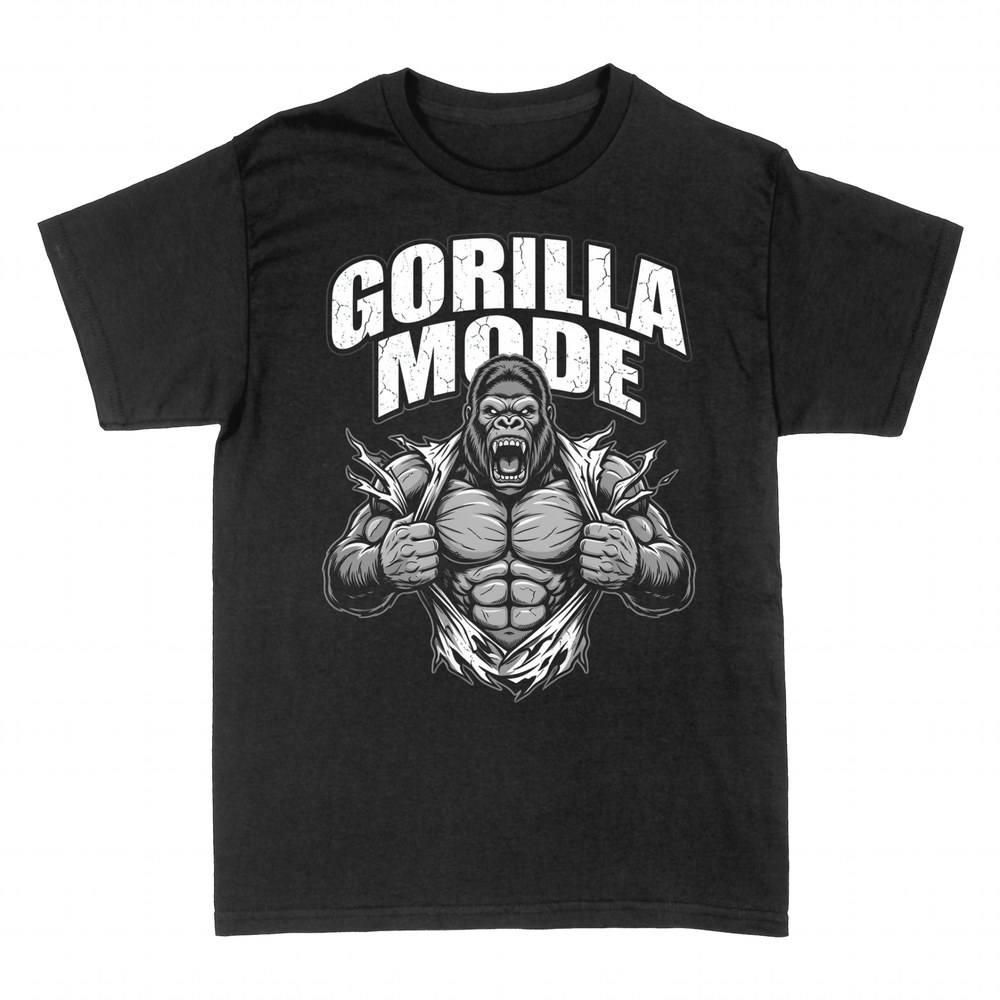 T-shirts: Muskul&ouml;ser Gorilla zerrei&szlig;t sein Shirt Gorilla
