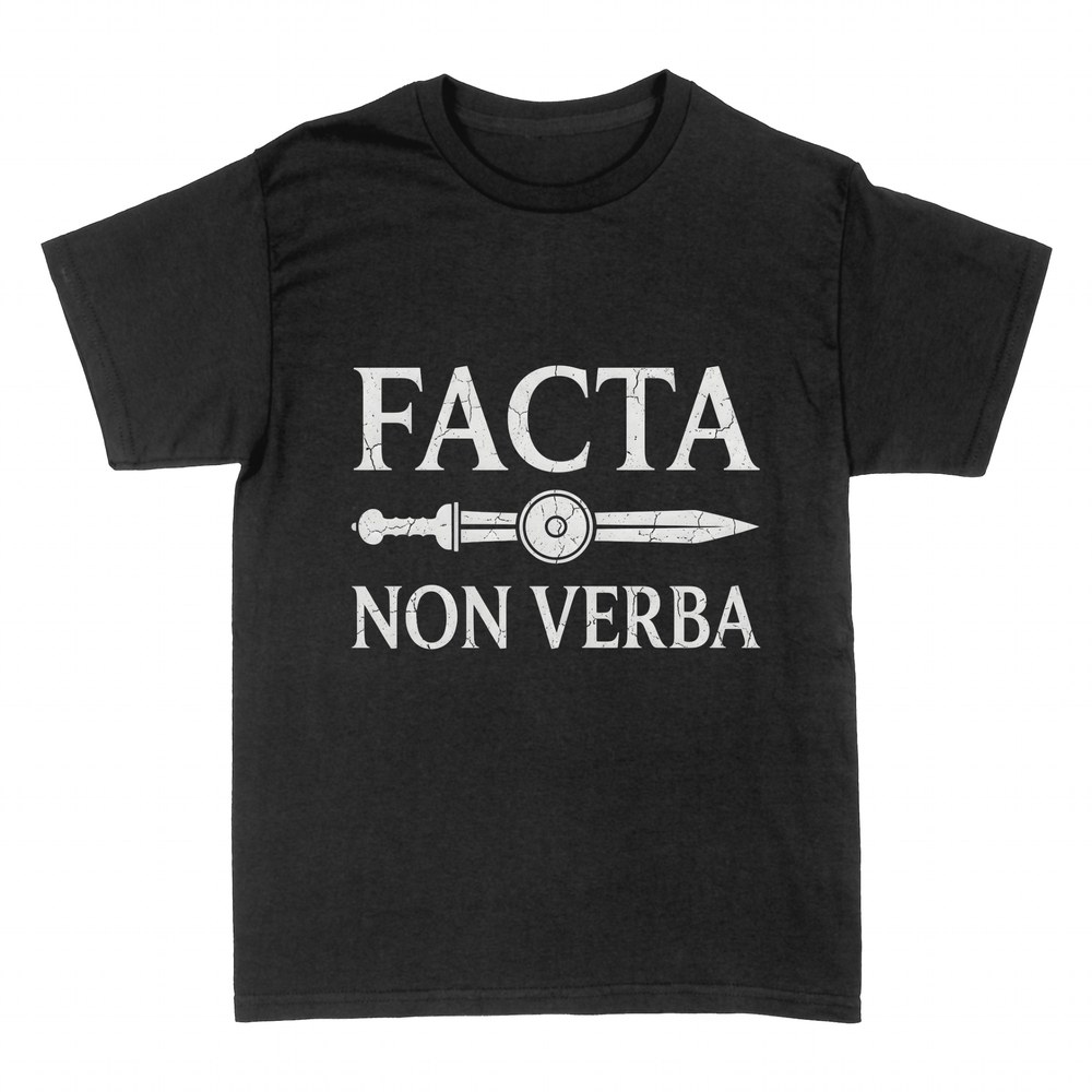 T-shirts: Taten statt Worte mit r&ouml;mischem Schwert